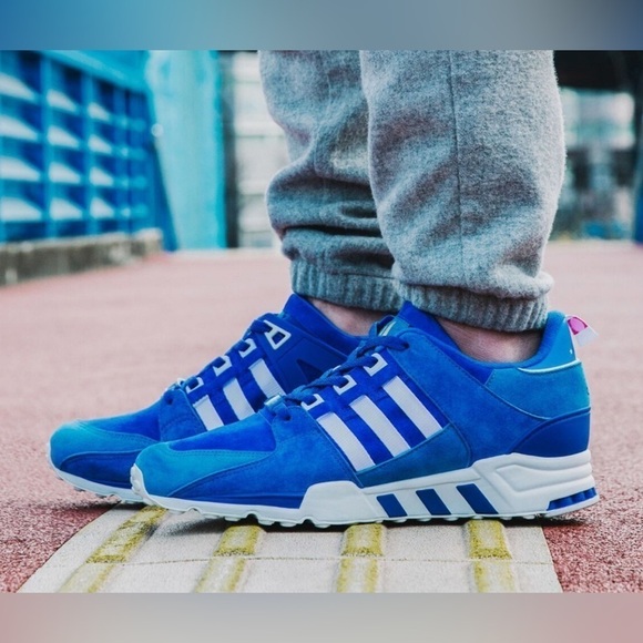 adidas Other - Adidas EQT Support 93 Tokyo Royal Blue White Lace Up Suede Sneakers Size 13